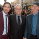Lawrence Kasdan (middle) with son and Solo co-writer Jonathan Kasdan (left) and director Ron Howard (right).